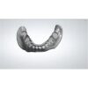 Professional acrylic denture design CAD workflow showing digital modeling process for full and partial dentures